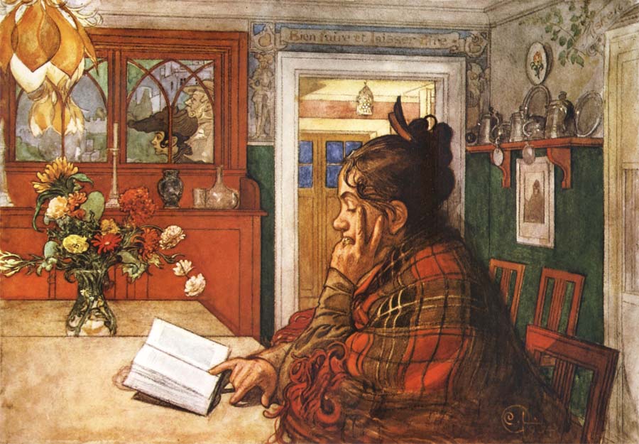 Carl Larsson Karin,Reading